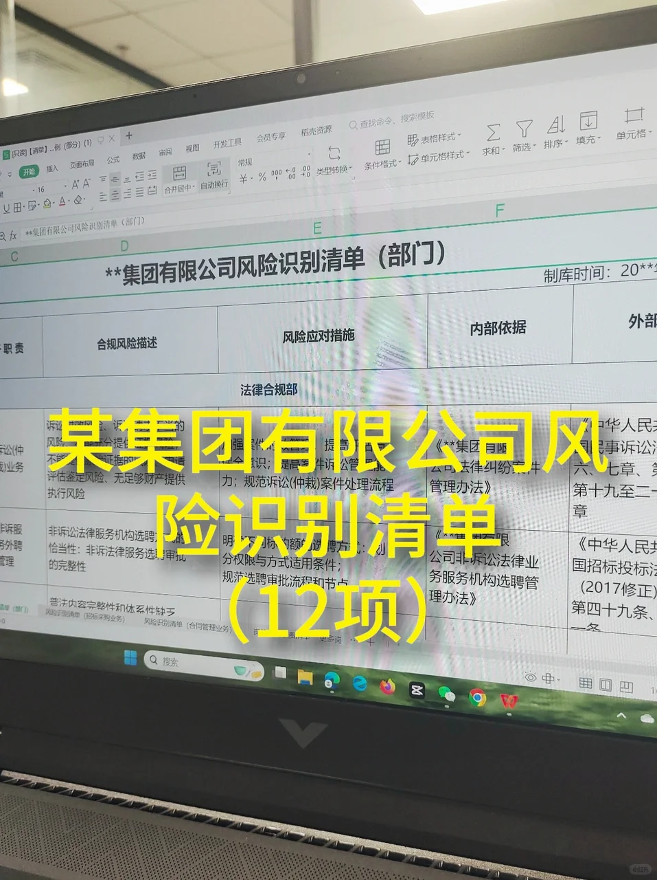 即拿即用！企业合规风险识别清单