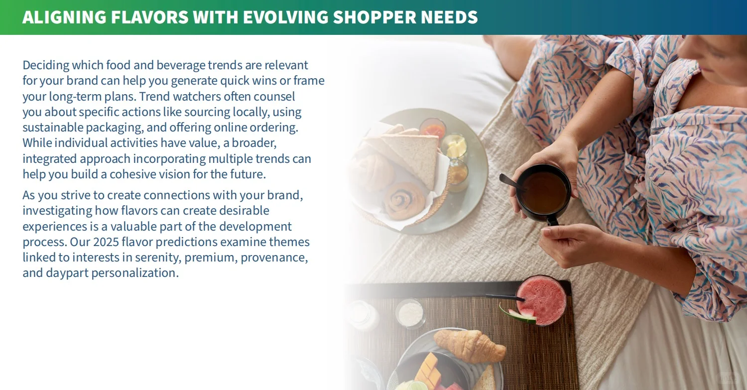 2025风味趋势：与不断演变的消费者需求对齐