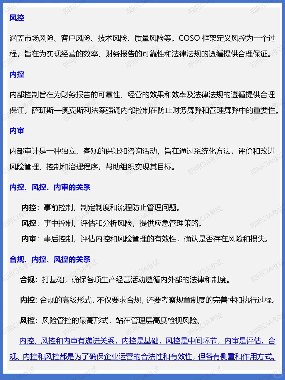 一文读懂法务、合规、风控、内控、内审关系