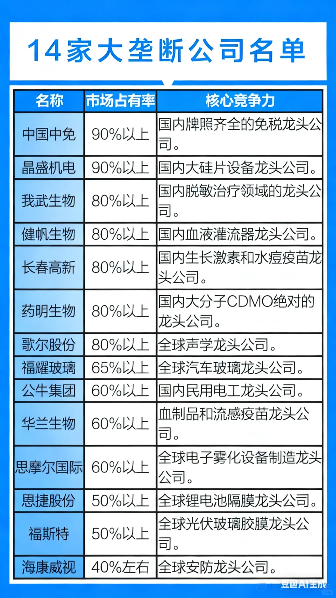 被问爆的14家“隐形巨头”！