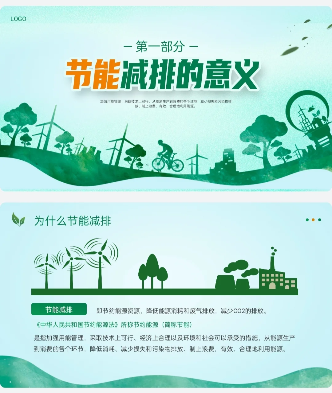 节能减碳主题课件