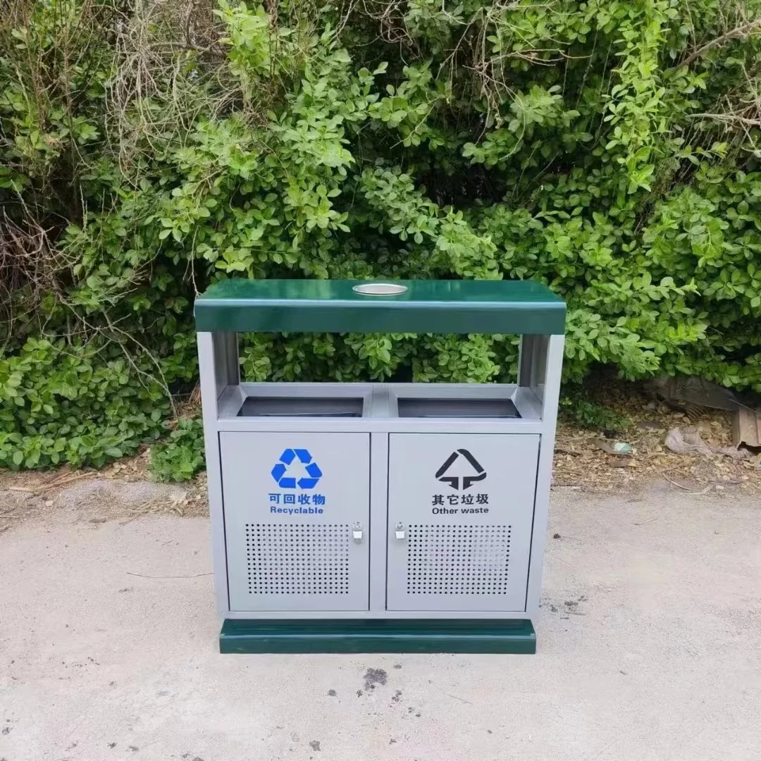 户外垃圾分类果皮箱！