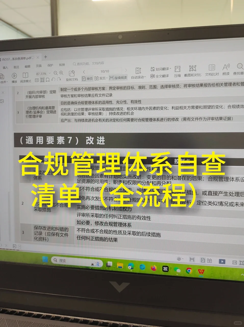 即刻就能用！合规管理体系自查清单