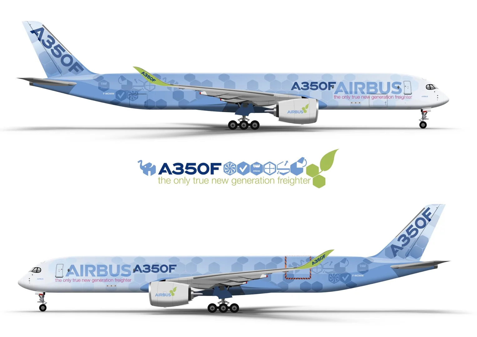 A350F不同的飞机涂装