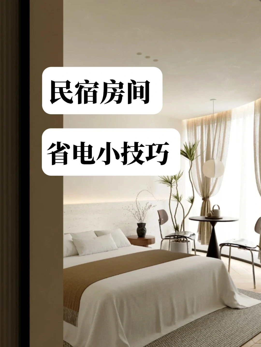 民宿房间省电小技巧✨