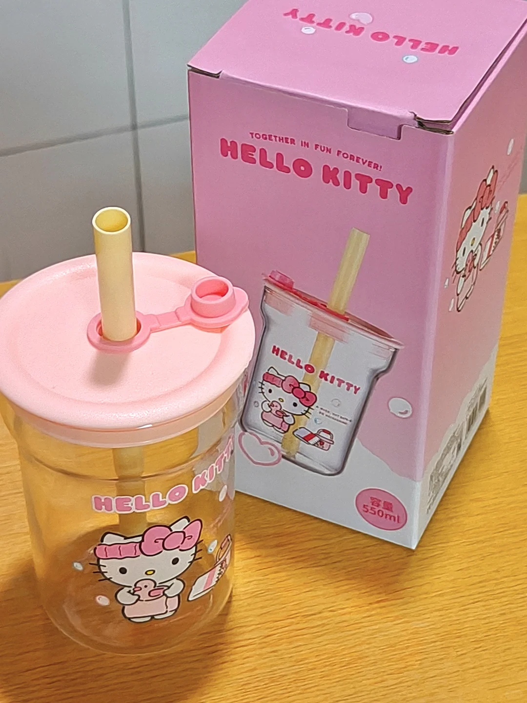 14r?拿下kt玻璃吸管杯?这也太萌了吧~