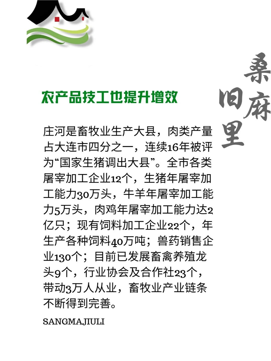 农副产品生产加工总体情况