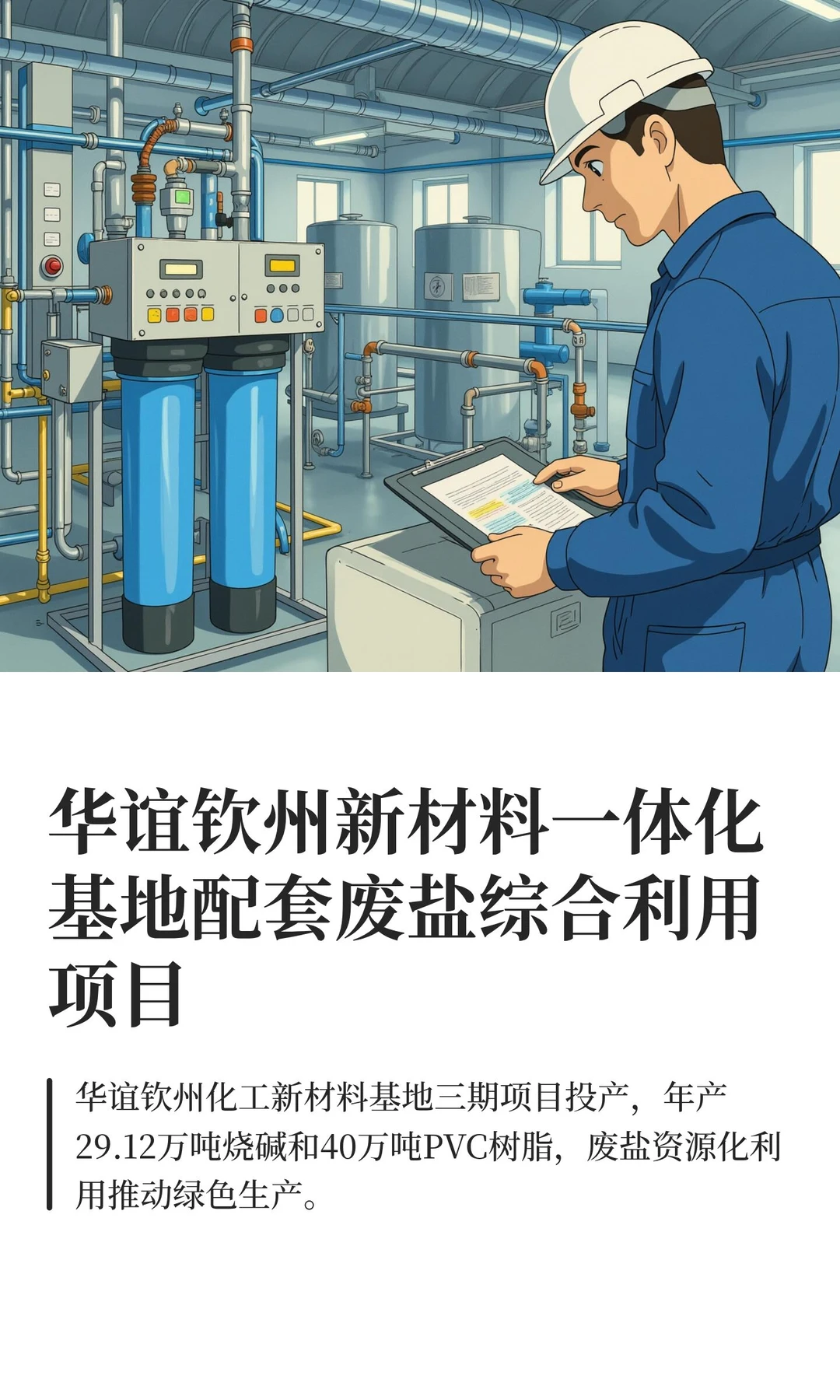 华谊钦州新材料一体化基地配套废盐综合利用