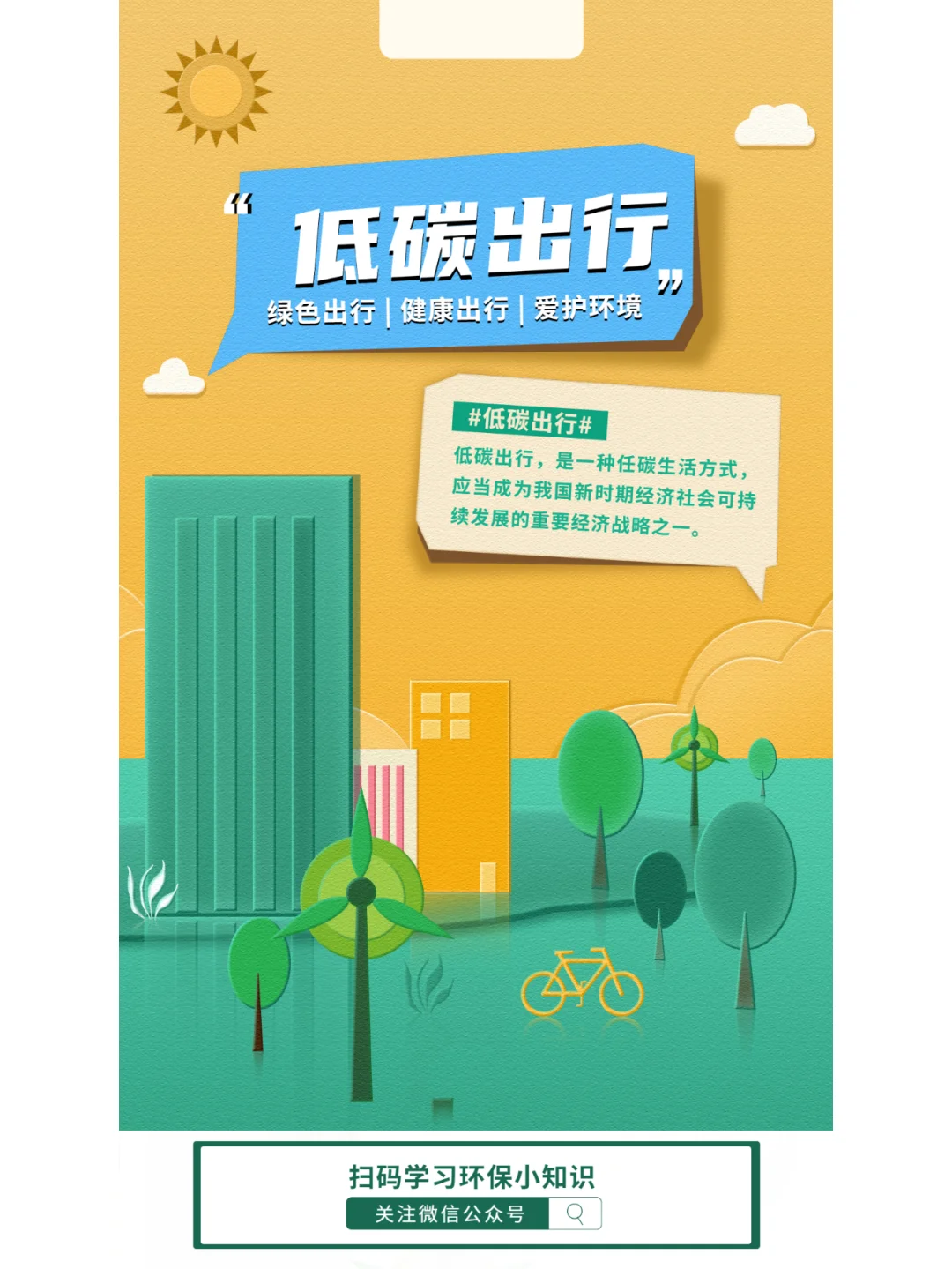 节能宣传周海报模板分享+文案分享