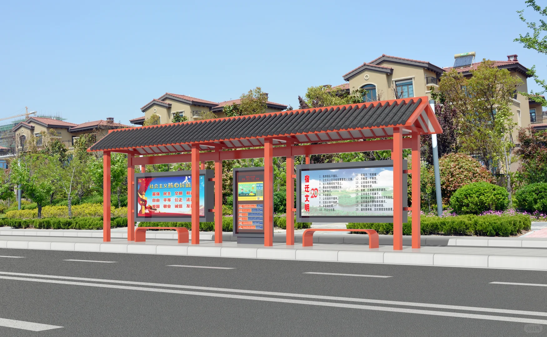 智能候车亭如何实现节能减排目标?