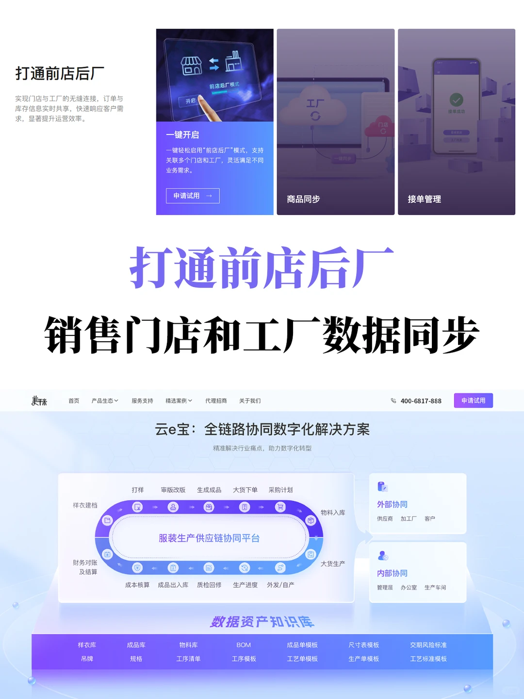 服装领域前店后厂erp管理软件