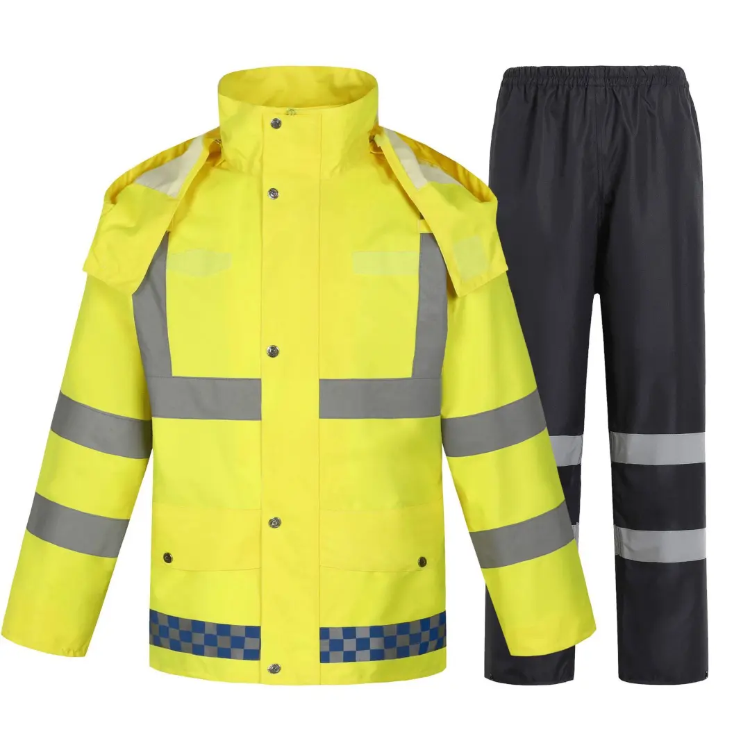 交通户外执勤300D牛津布荧光绿环卫园林