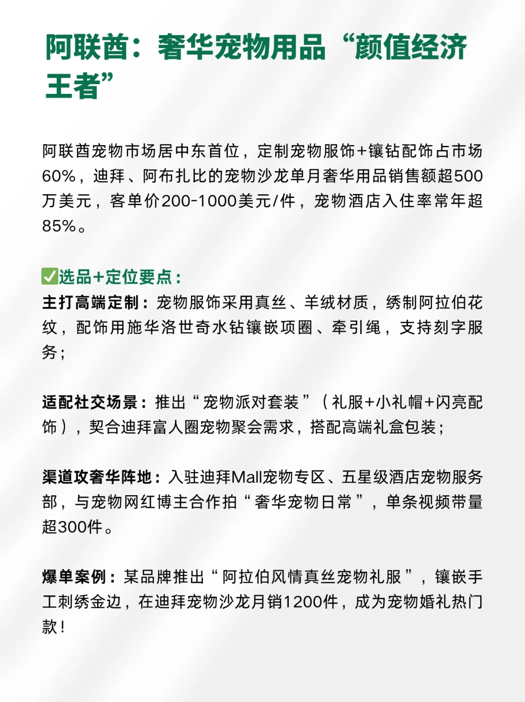 下一个外贸蓝海就是∶中东+宠物用品