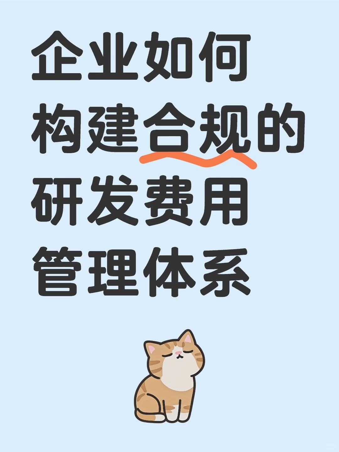 构建合规的研发费用管理体系