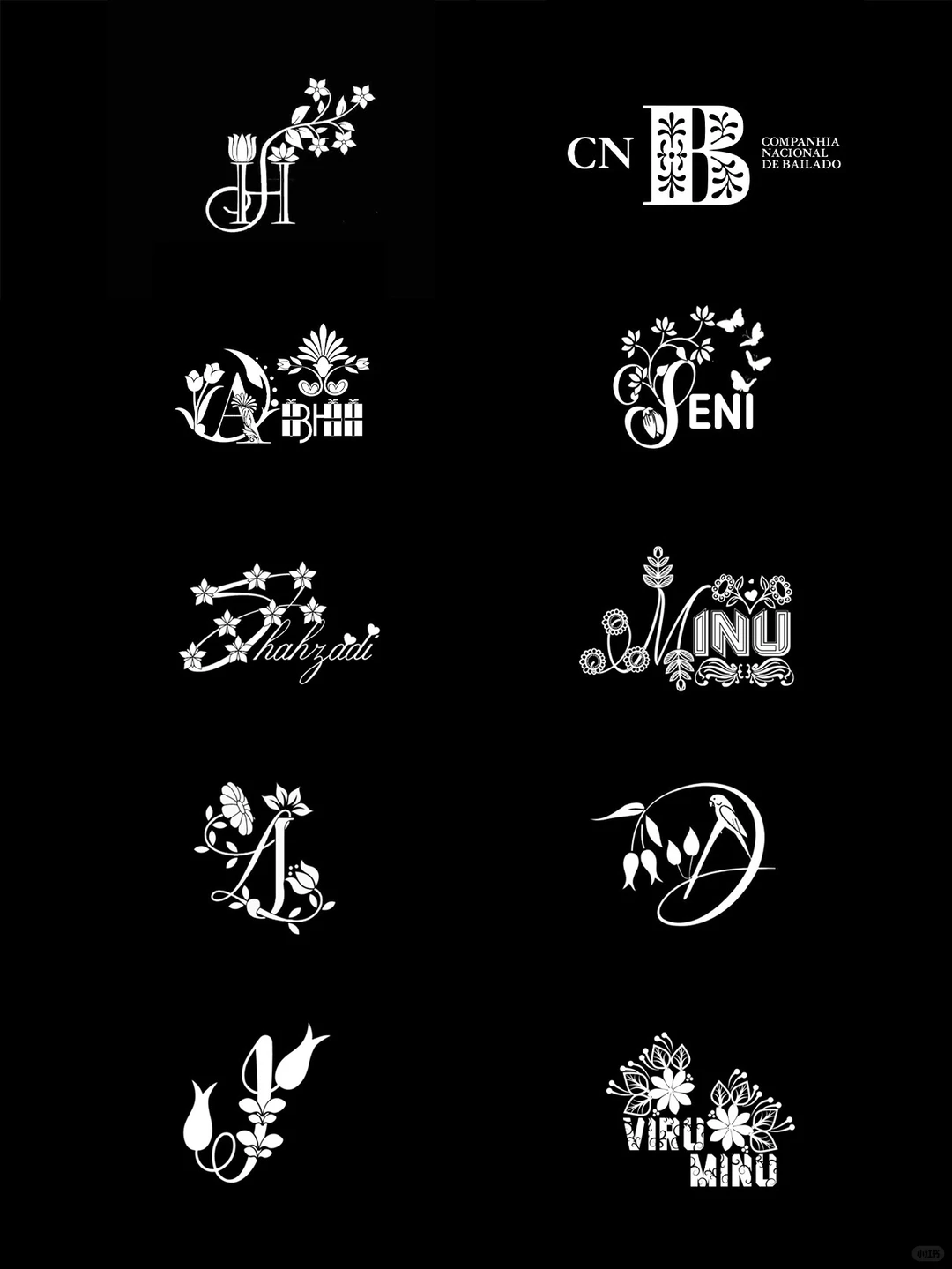 森系LOGO合集?绿植花卉温柔到骨子的logo