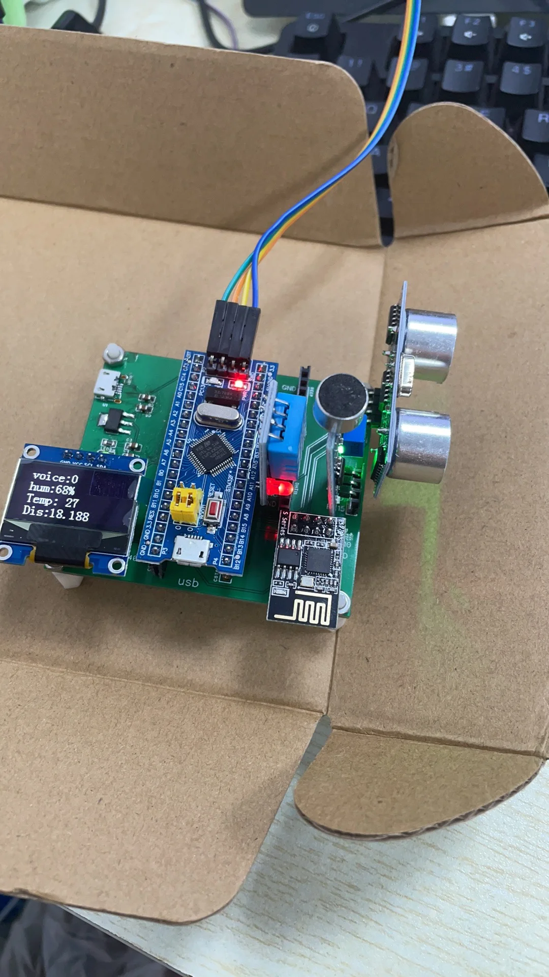 基于STM32单片机的多参数环境监测与感知系