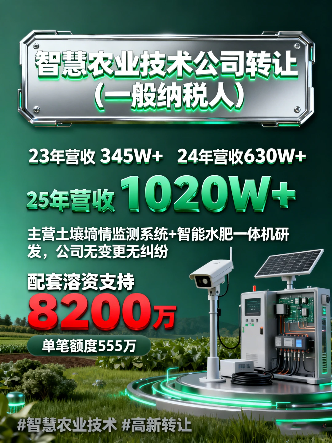 智慧农业技术公司转让