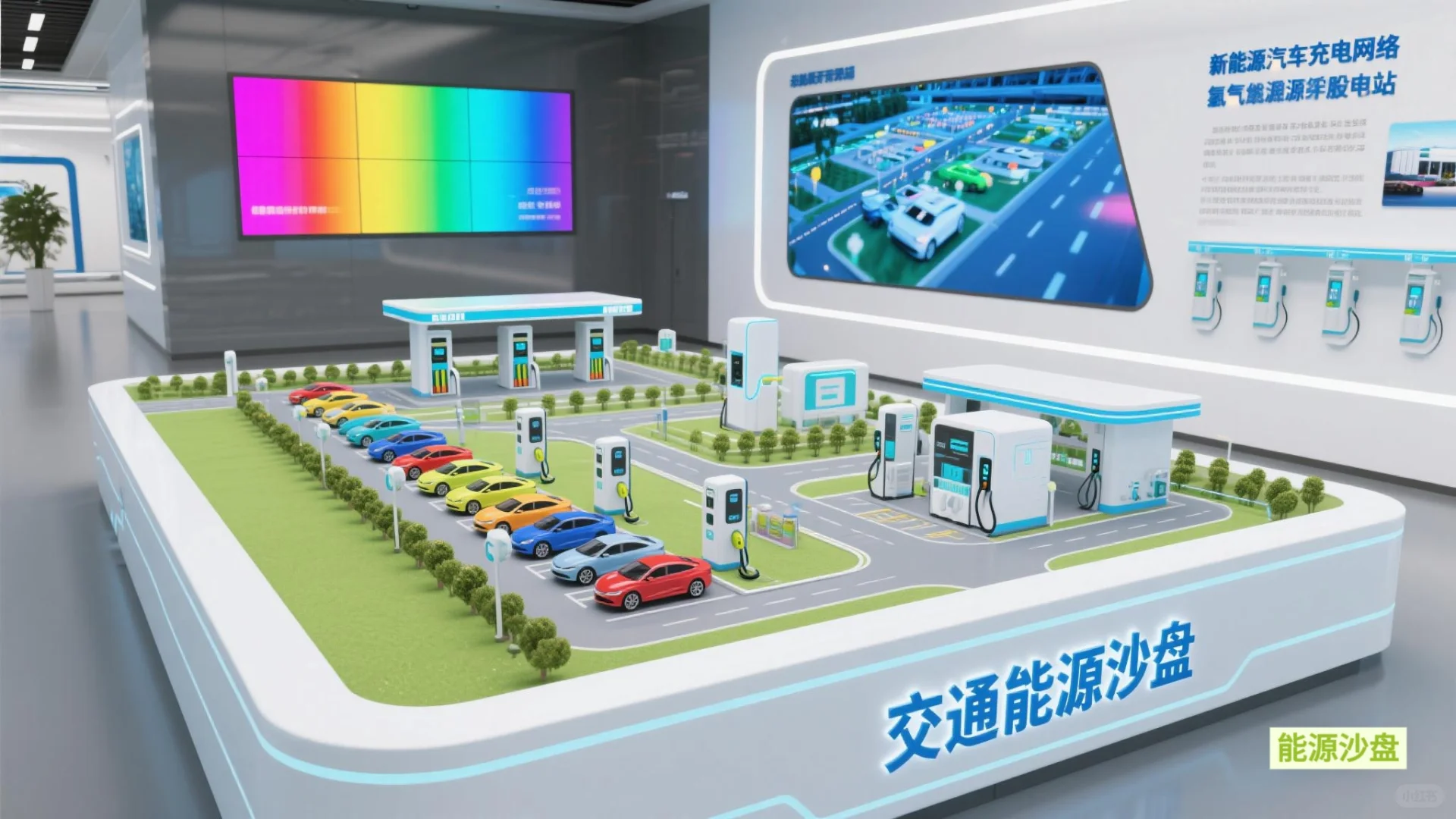 光伏、储能、充电、换电一体化综合沙盘
