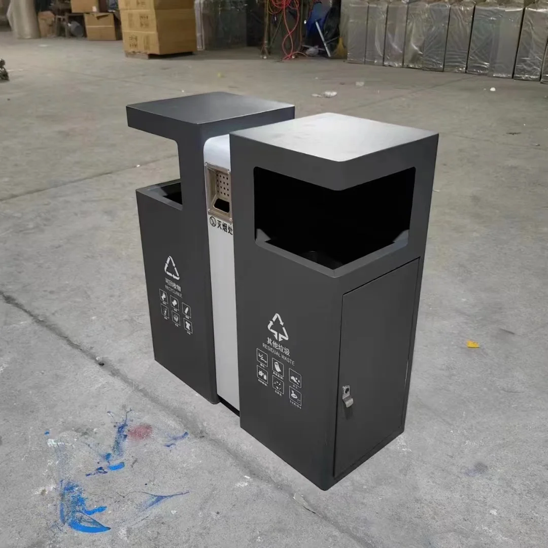 户外垃圾分类果皮箱！