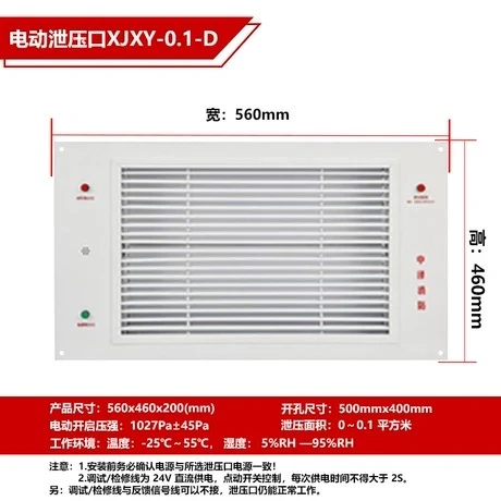 消防泄压口机械化自动泄压口，开孔即装