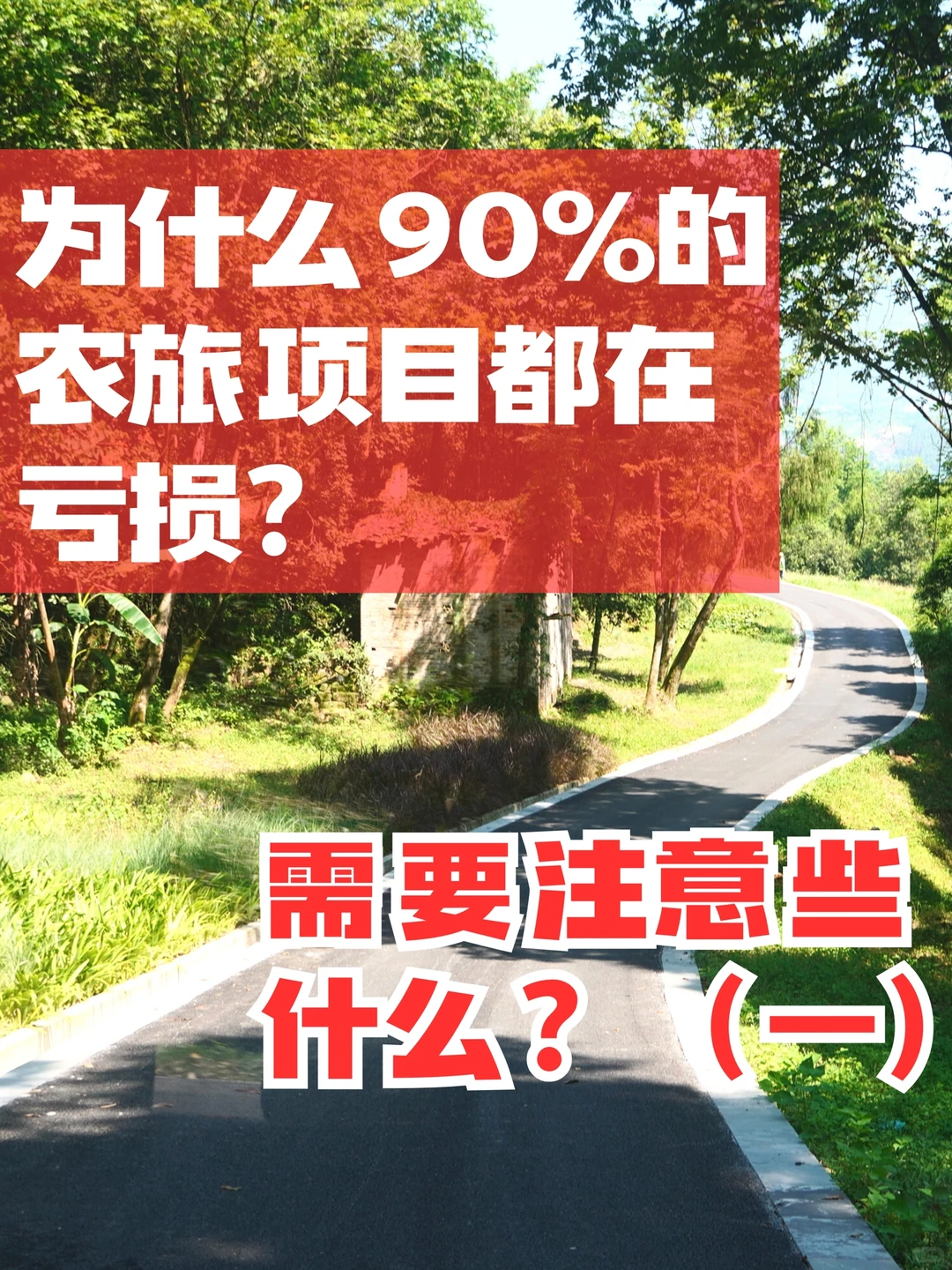 90%的农旅项目都在亏损？入局要注意些什么❓