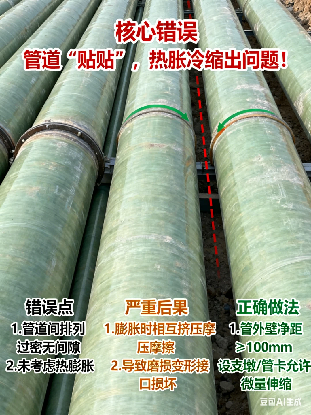 玻璃钢管道安装90%的问题都出在这5个错！