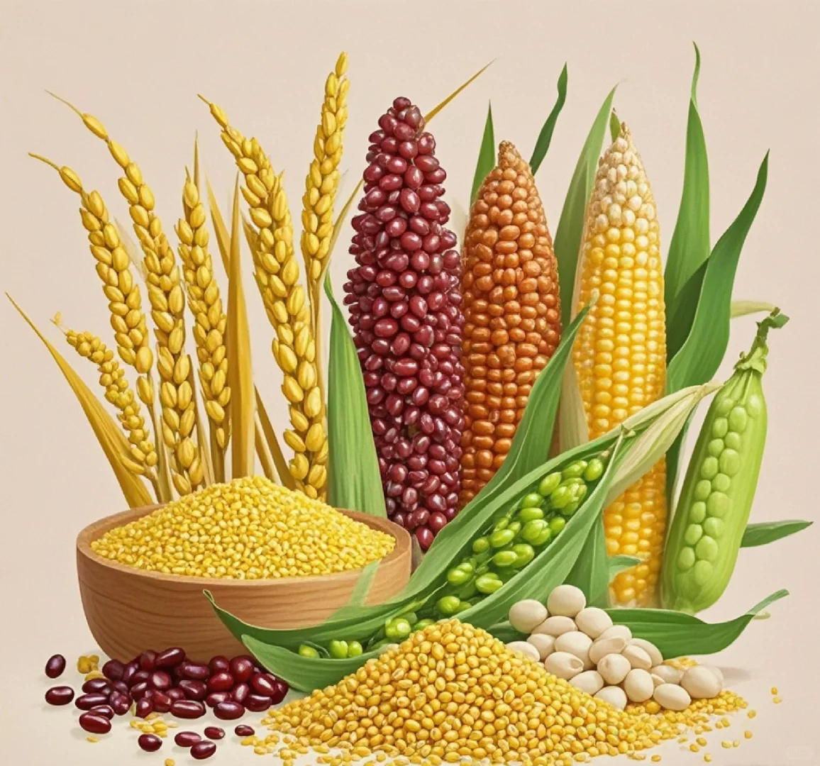 成语：五谷丰登