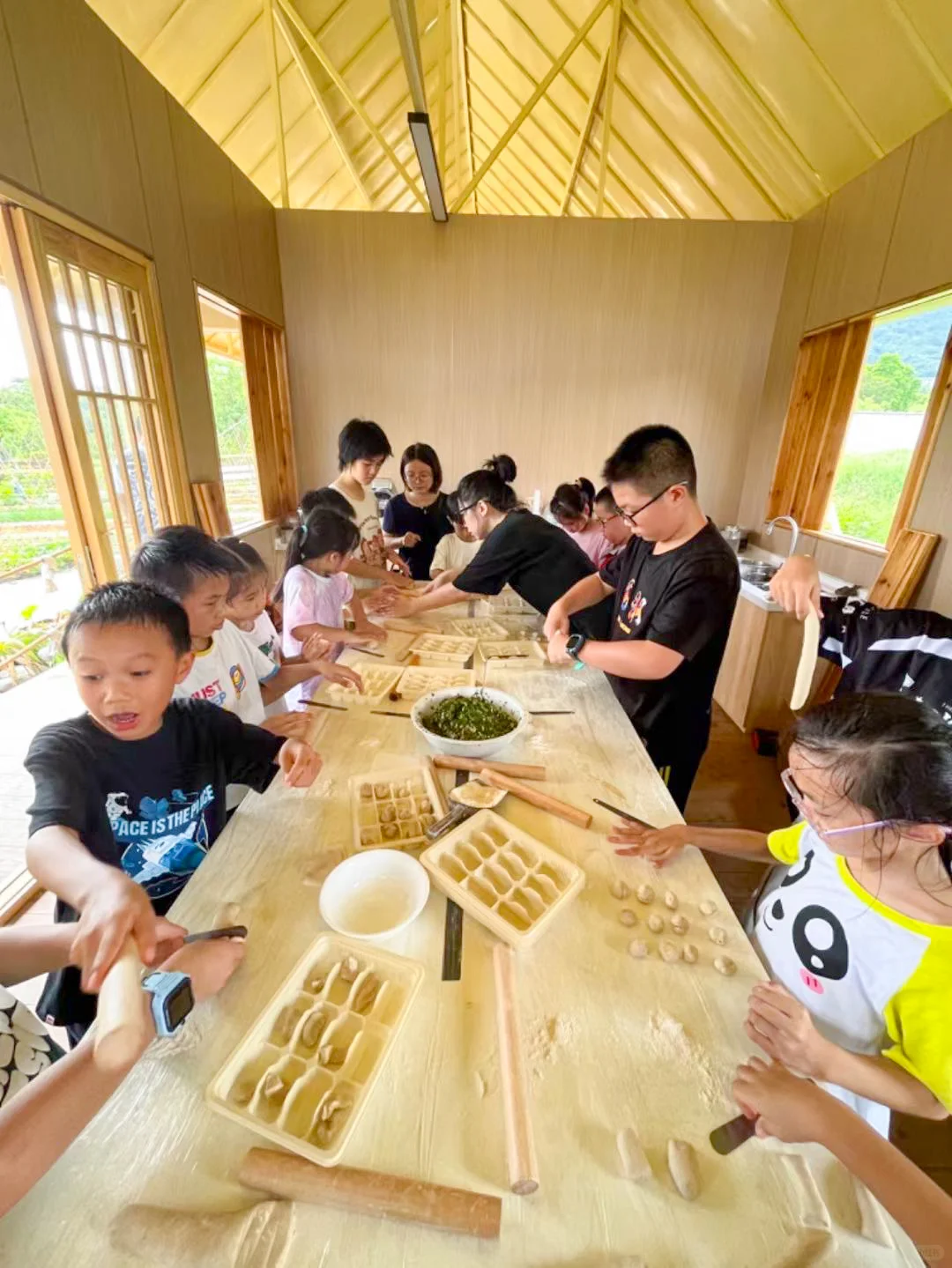 秋游 一起体验农耕 一起做饺子 一起采摘吧