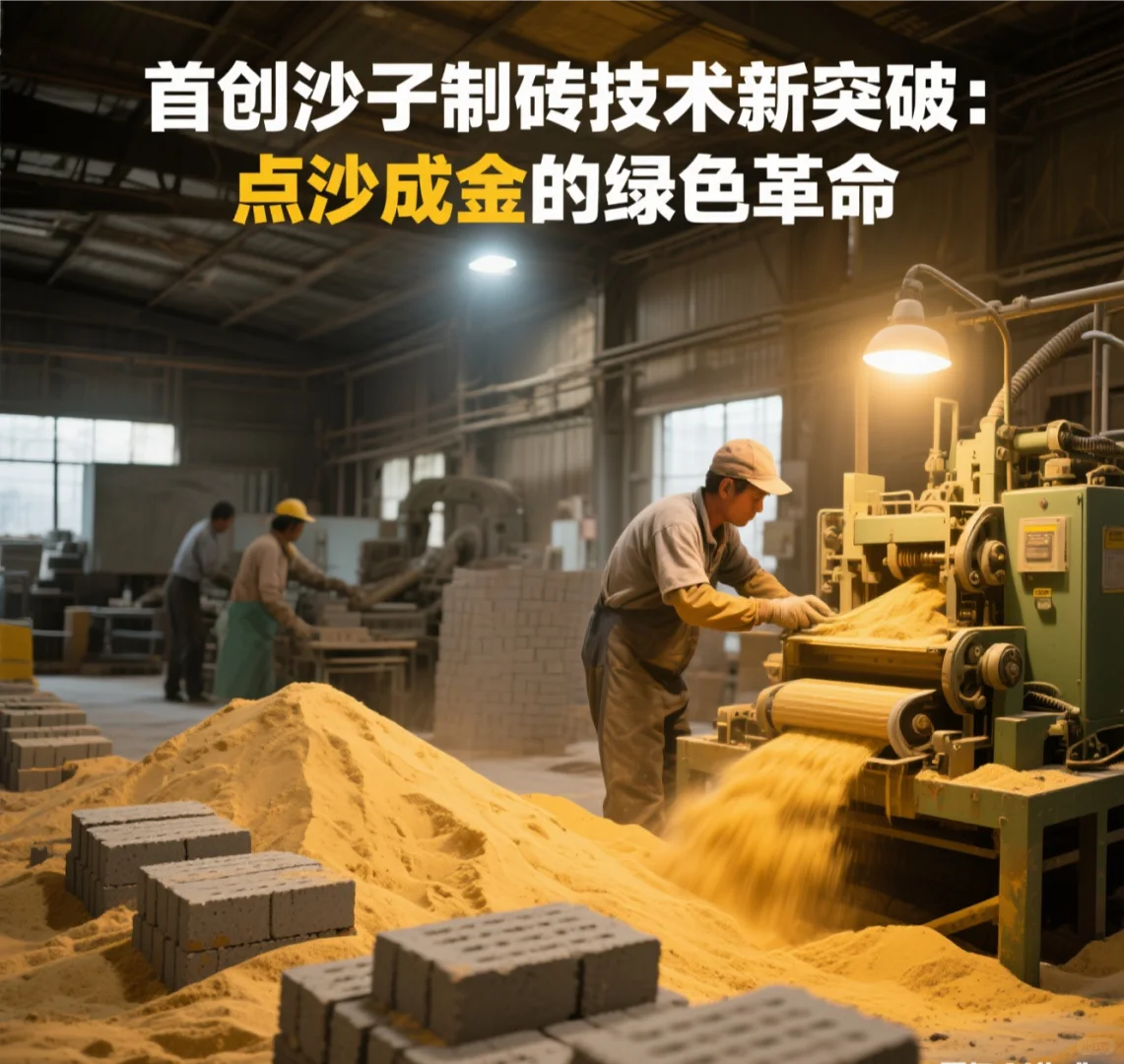 我国首创用沙漠沙子制砖技术新突破