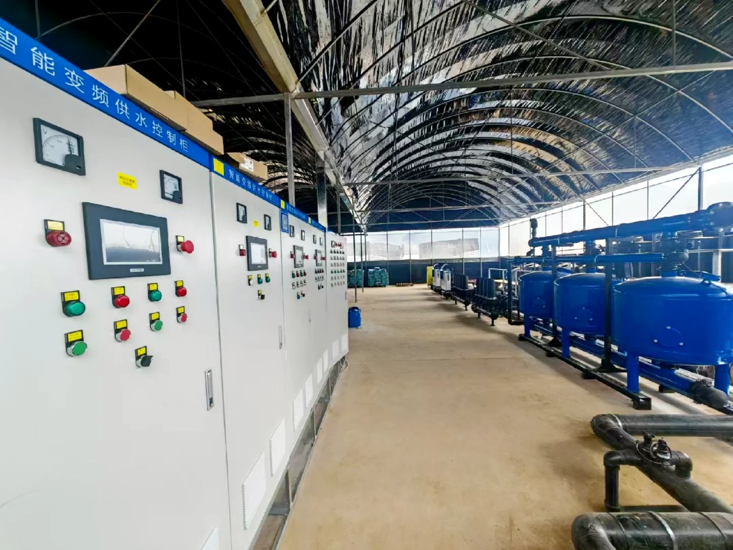 安装好的水肥一体化设备实拍