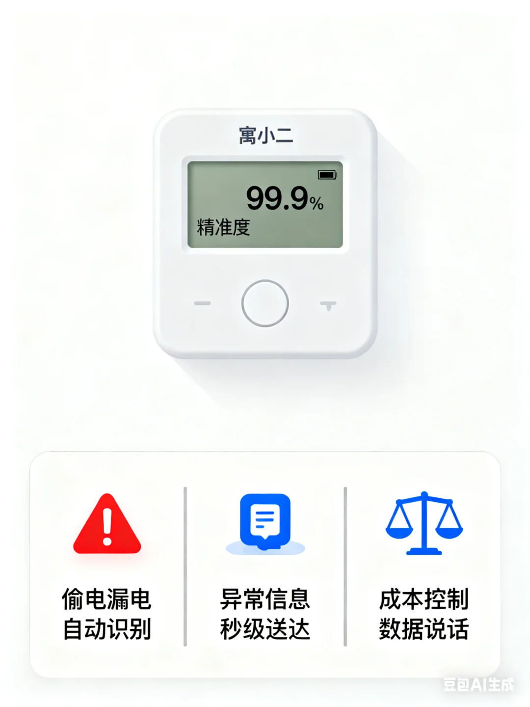 寓小二电表：用电异常早发现，成本有依据。