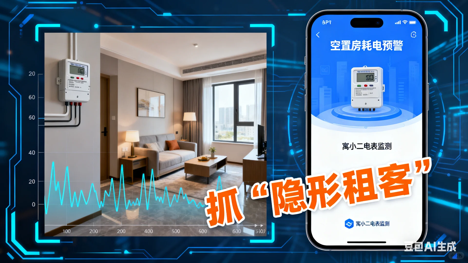 空置房预警绝了！寓小二公寓智能电表抓 