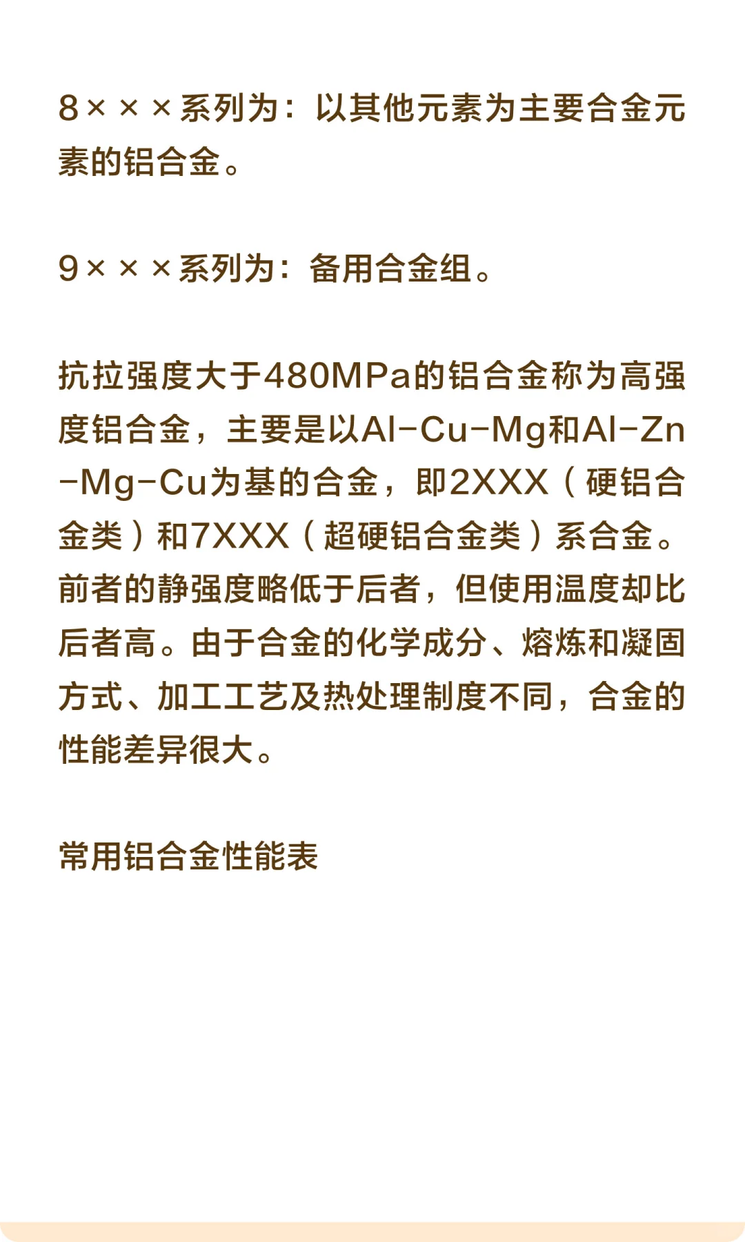 铝合金、锌合金、镁合金、钛合金的对比