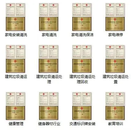 企业的服务资质办理中