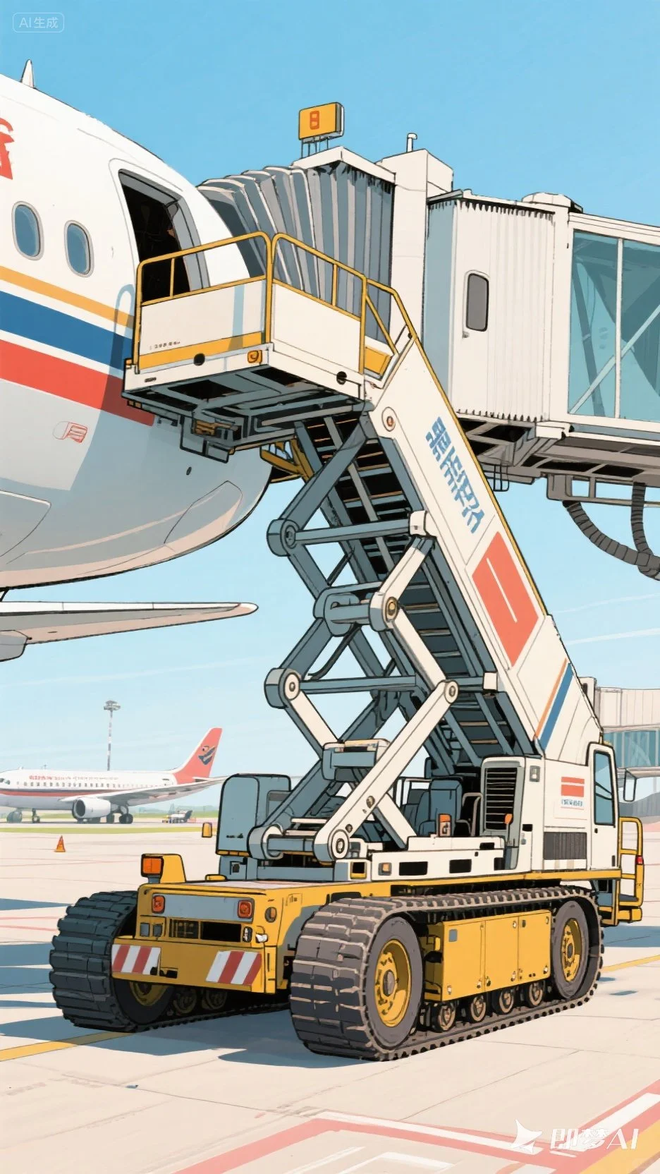 脑洞大开·重型履带式民航客梯车