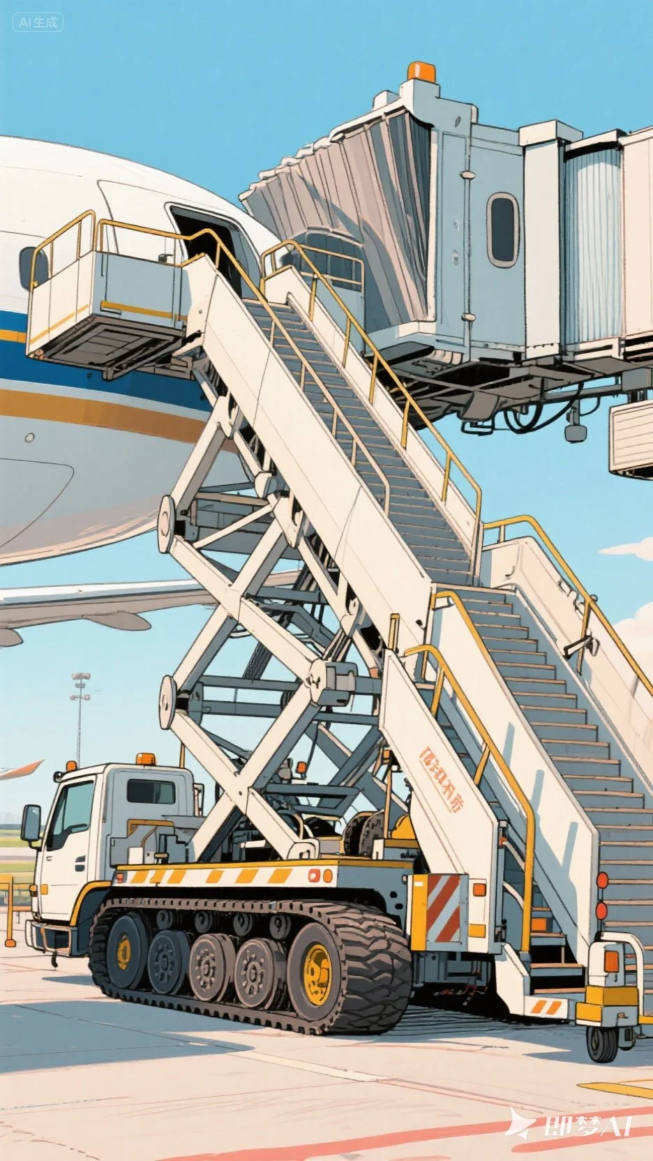 脑洞大开·重型履带式民航客梯车
