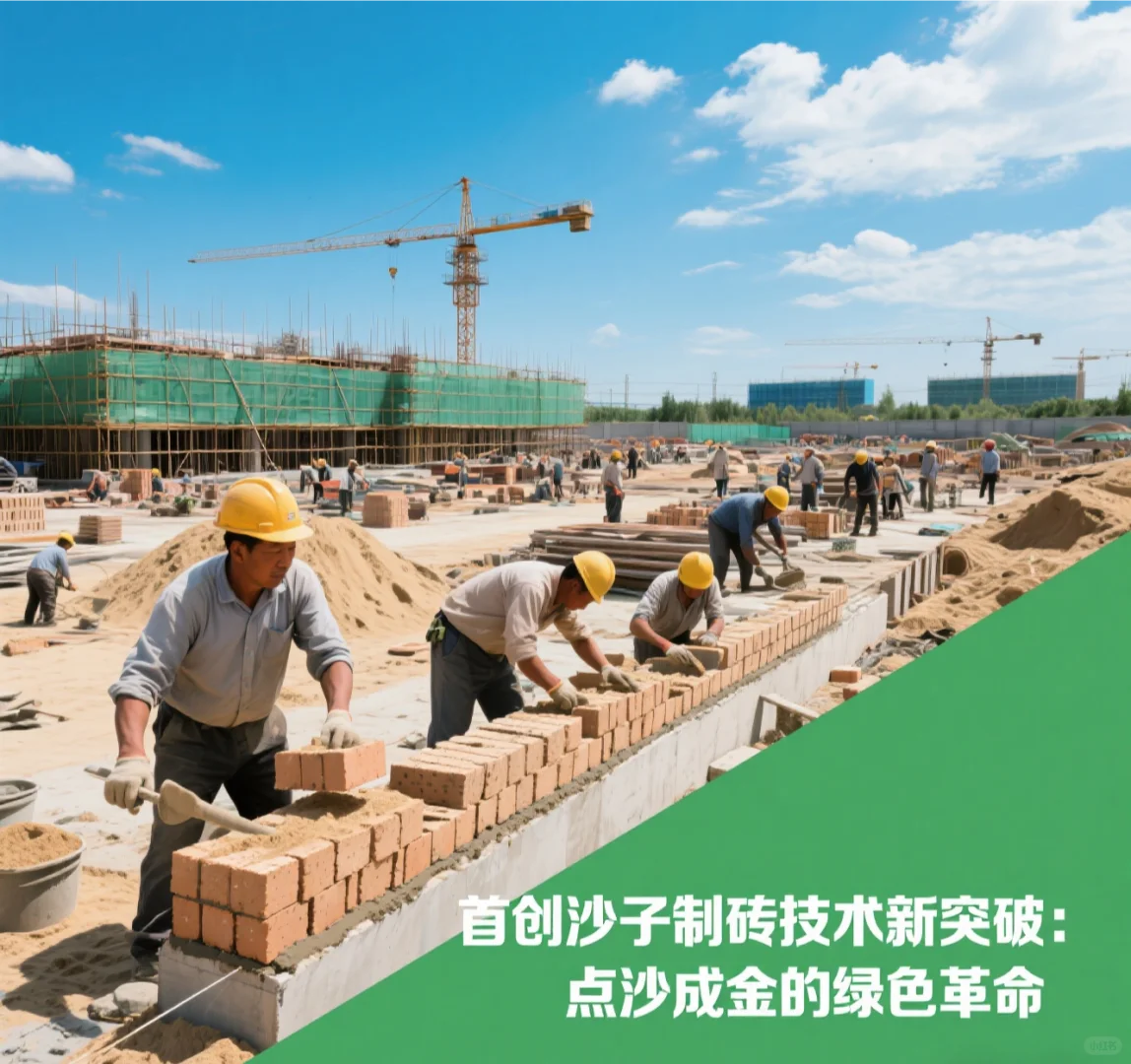 我国首创用沙漠沙子制砖技术新突破