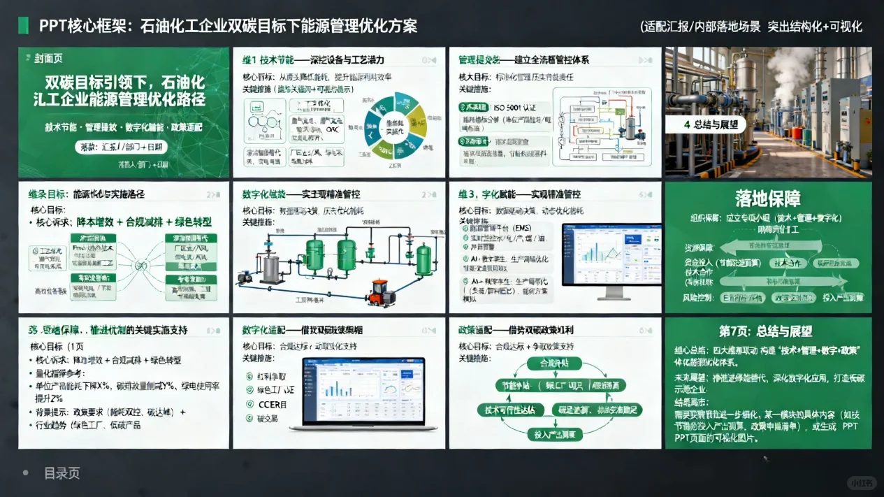 石油化工企业如何优化能源管理?