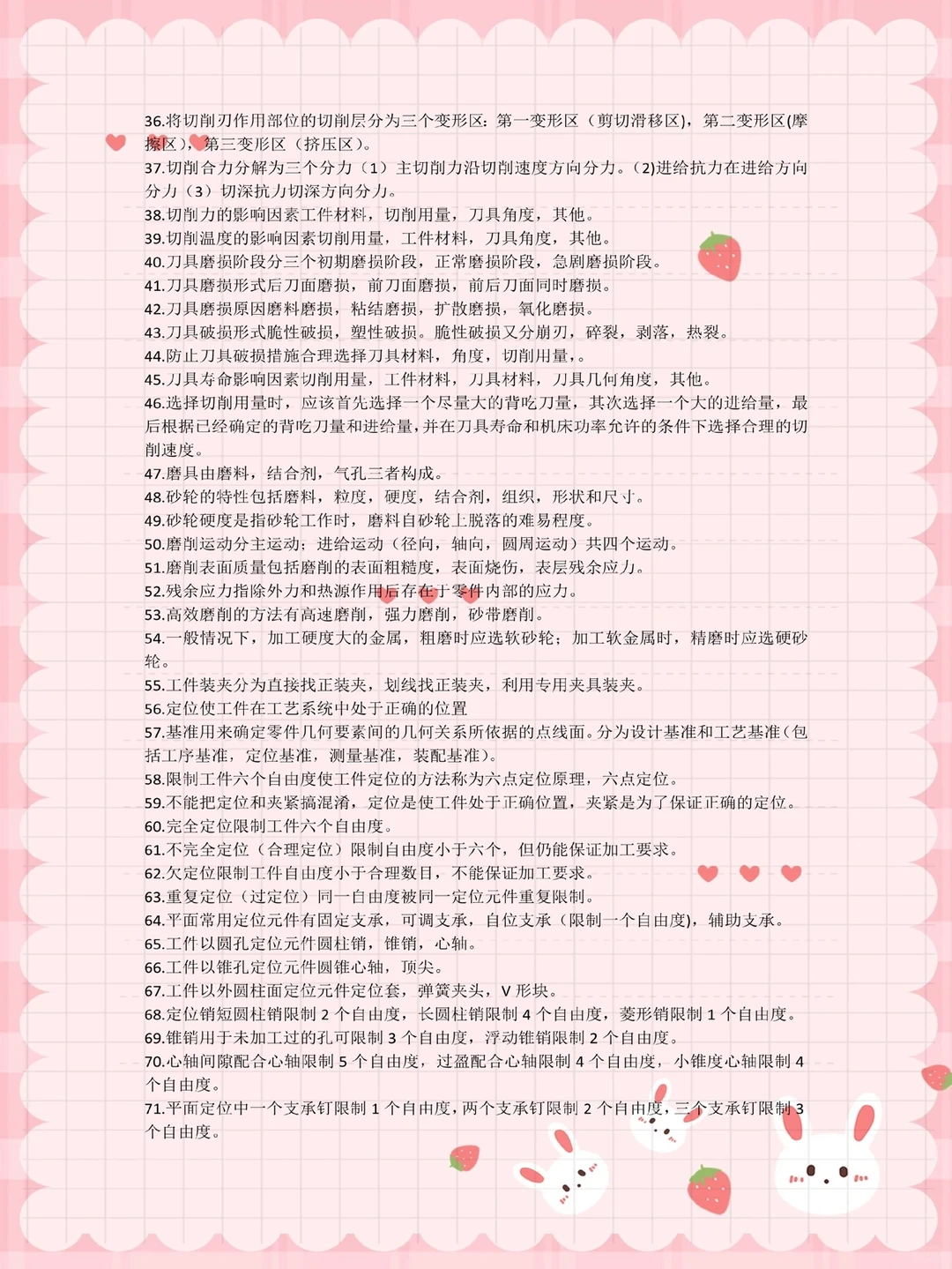 机械制造技术重点笔记！期末考试再也不慌了