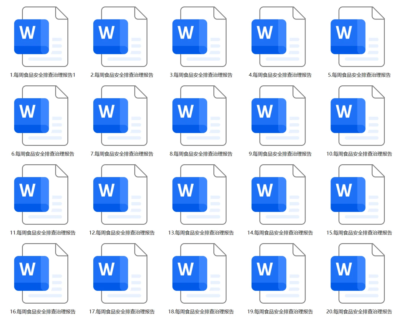 幼儿园食堂食品安全周排查20篇