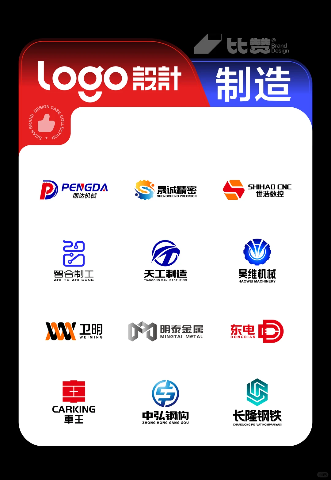 制造工业机械精密钢铁金属行业logo设计合集