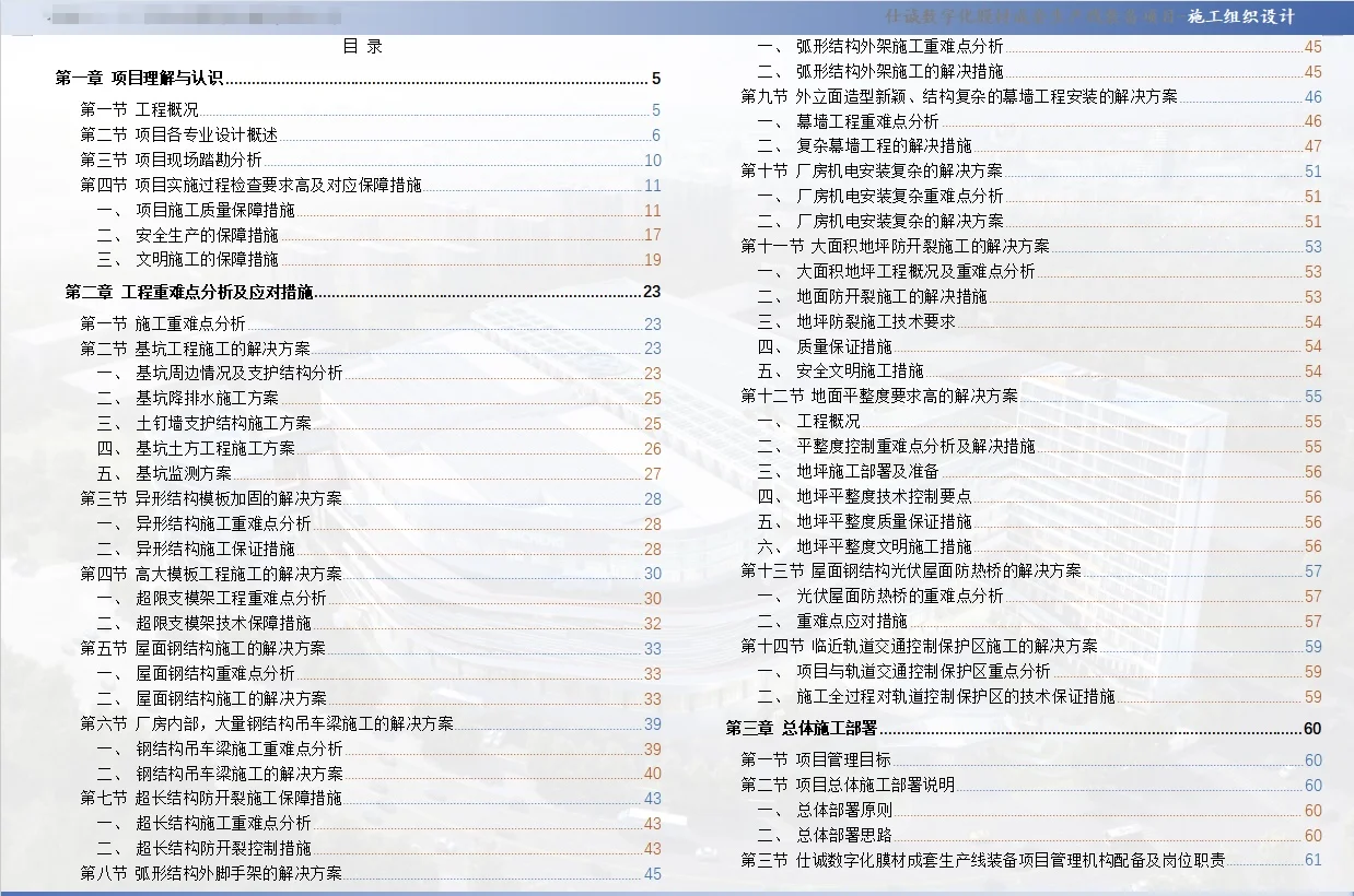 某化工类项目标书