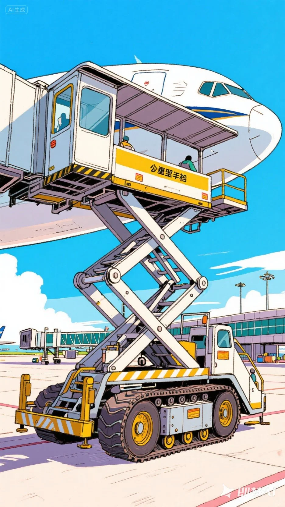 脑洞大开·重型履带式民航客梯车