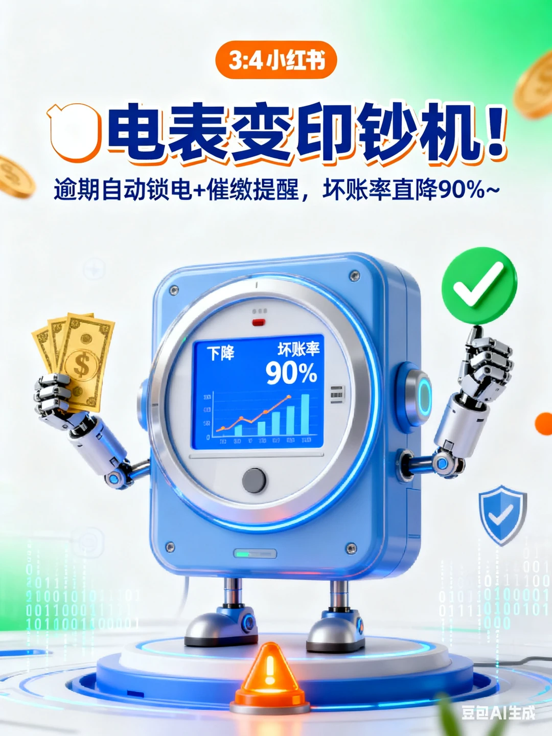 公寓智能电表逾期自动锁电！坏账降 90%