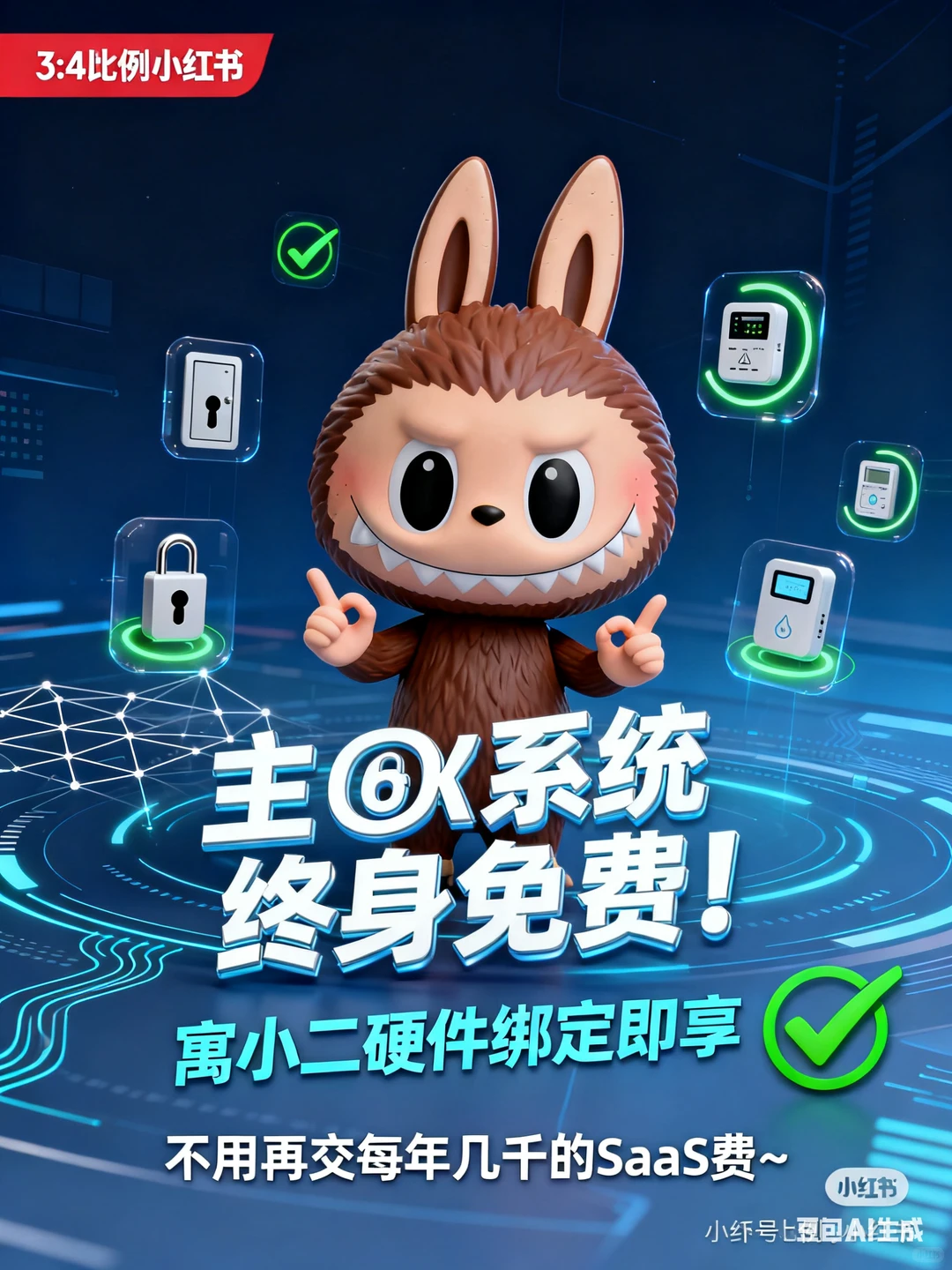 公寓智能电表系统终身免费！免 SaaS 费