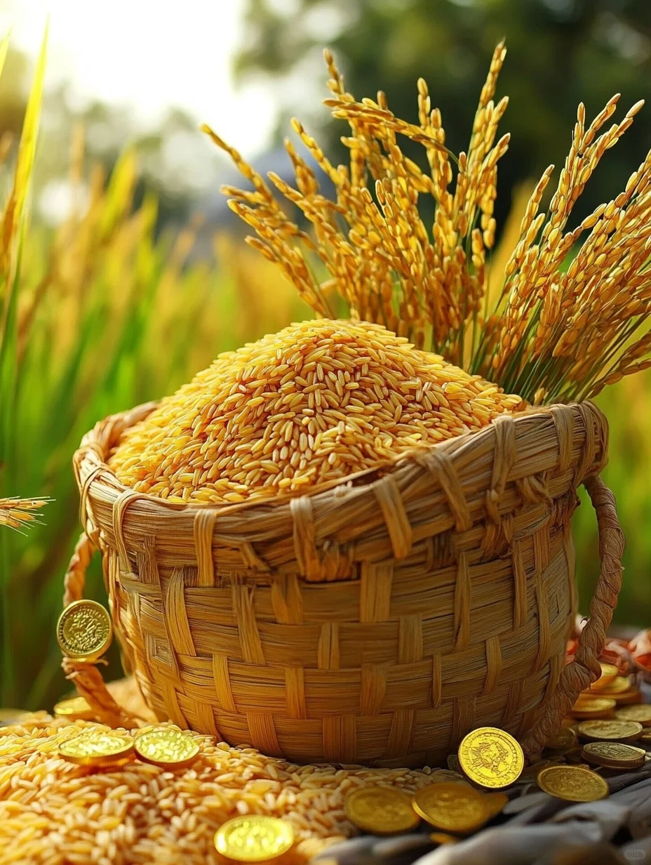 稻谷飘香，五谷丰收，满载而归！