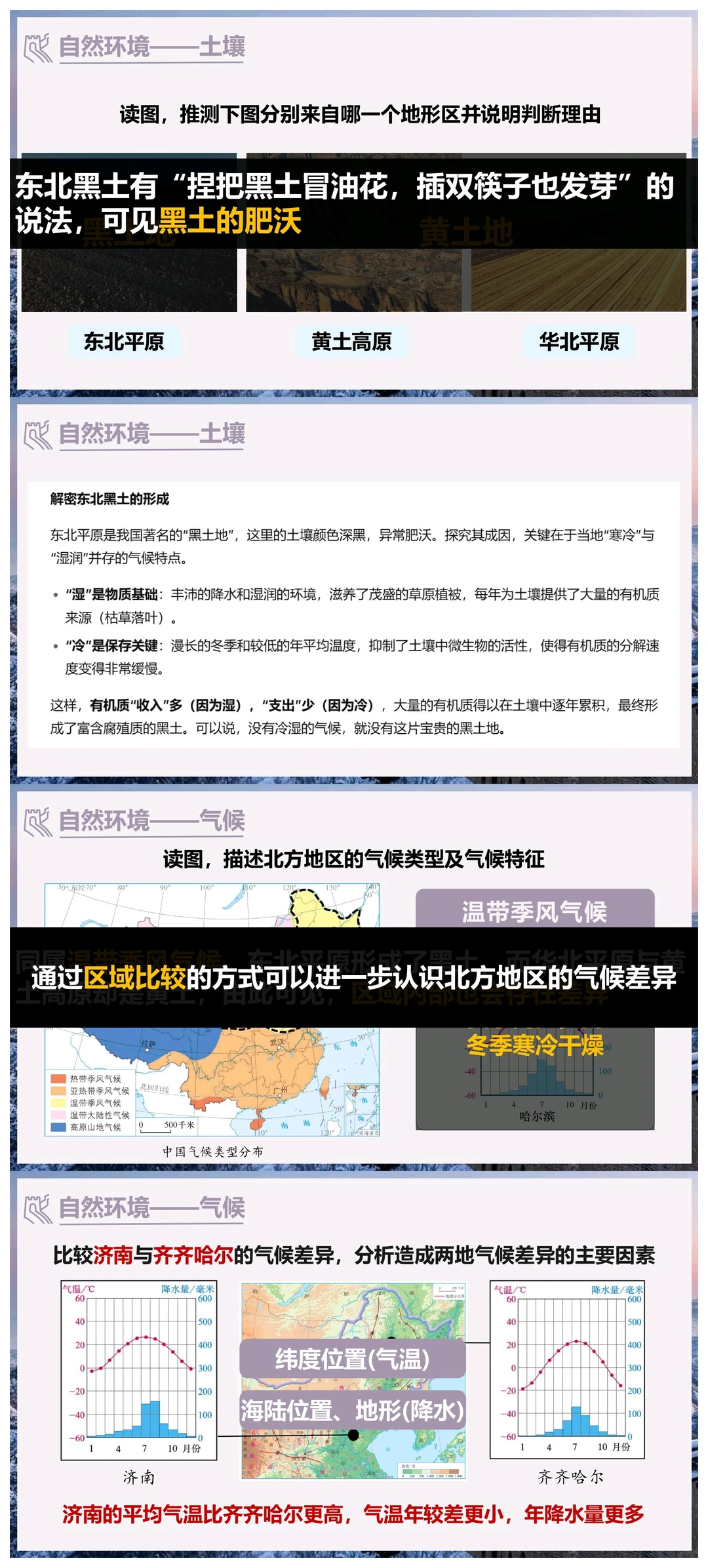 八下地理《北方地区》