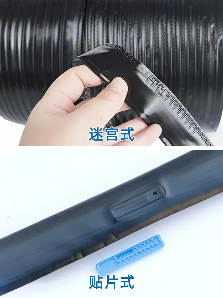 贴片式滴灌带VS迷宫式滴灌带,关键区别在这