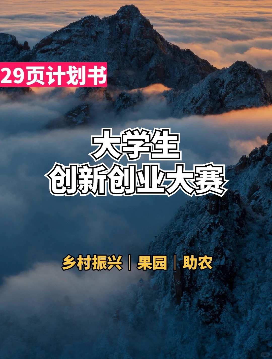 29页助农果园计划书|2023创新比赛
