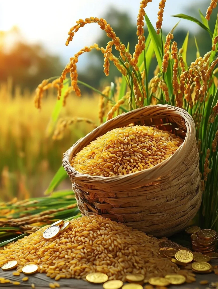 稻谷飘香，五谷丰收，满载而归！